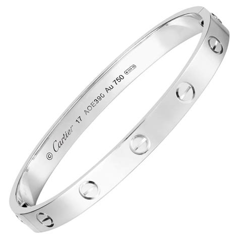 cartier love bracelet in white gold|cartier love bracelet unisex.